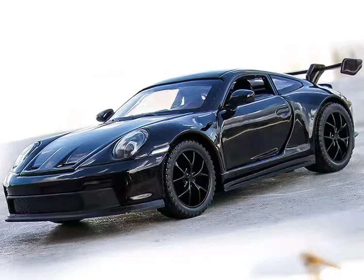 1:32 Porsche 911 GT3 Supercar Legierung Automodell mit zurückziehbarem Soundlicht Kinder Geschenk Fortgeschrittenes Automodell Sammlerstücke