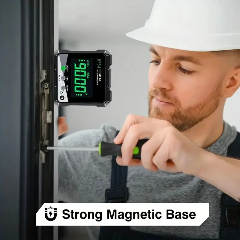 Digital Inclinometer Angle Protractor Digital Angle Ruler Single-side Magnetics Multifunctional Protractor Portable Inclinometer