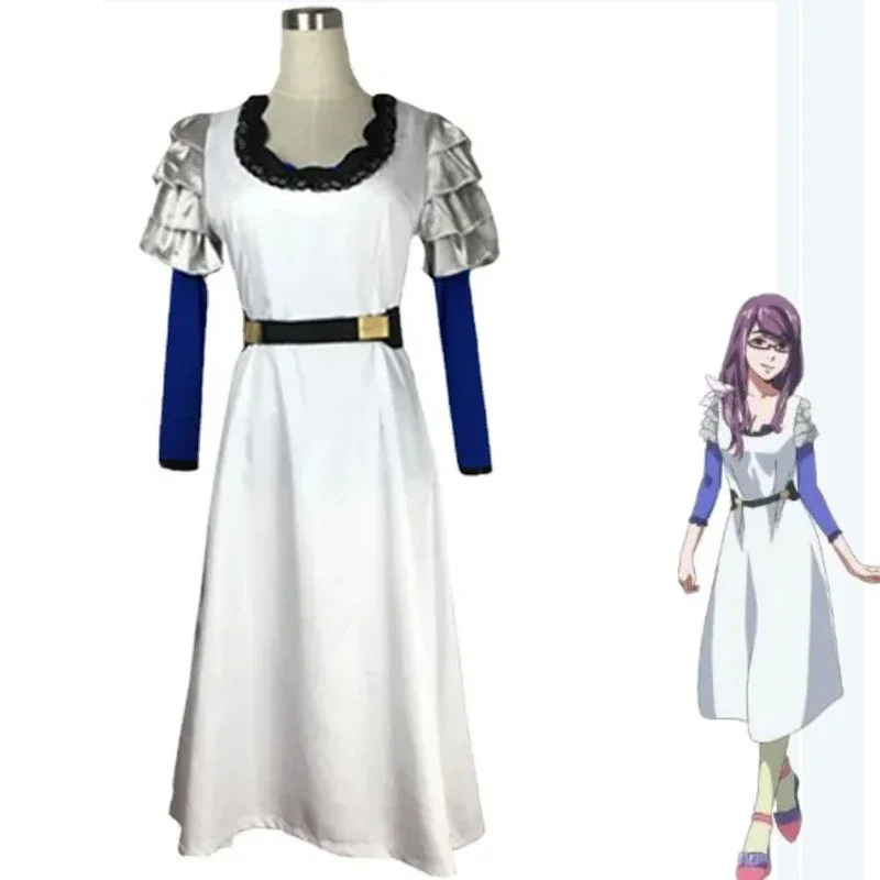 

FC6Anime Tokyo Ghoul Kamishiro Rize Cosplay Costume Adult Women Long Sleeved Dress Suit Halloween Uniform Carnival Outfit@FC8！