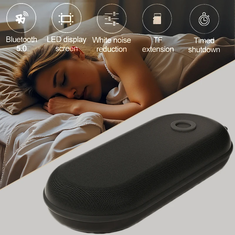 Portable Sleep White Noise Sleep Bluetooth Speaker Aid Hifi Sound Music Box Wireless Handsfree Call MP3 Player Timed Shutdown