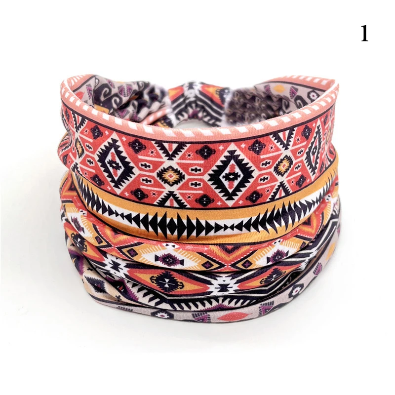 New African Pattern Print Headband for Women Twist Style Hair Band Ladies Salon Make Up Head Wrap Headwear Turban Girls Accessor