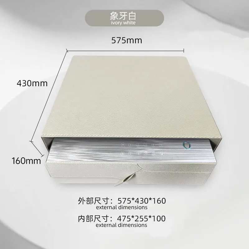 Household Small Hidden Safe Microfiber Leather Design Digital Password Drawer Furniture Hidden Safe