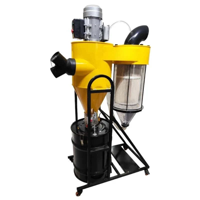 2.2KW 3HP Pulse Dust Collector Cyclone Separator Automatic Jet Cleaning Vacuum Cleaner Industrial Bag Duster 3um Hepa Filter