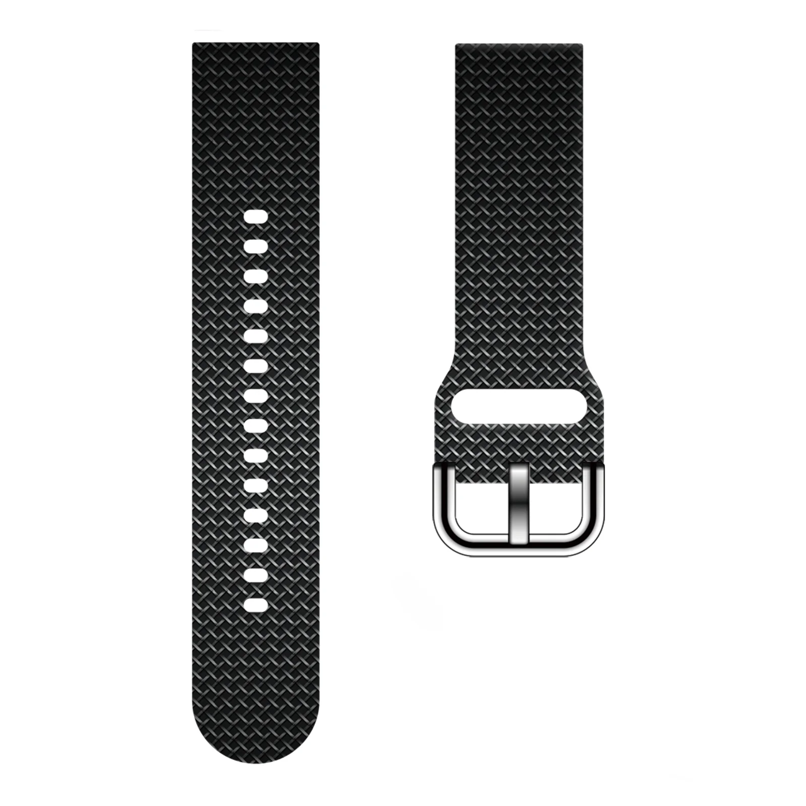 

20mm Carbon Fiber Texture Strap for Samsung Galaxy Watch 7/6/5 40mm 44mm Band Replaceable Bracelet for Amazfit 5Pro Watchband
