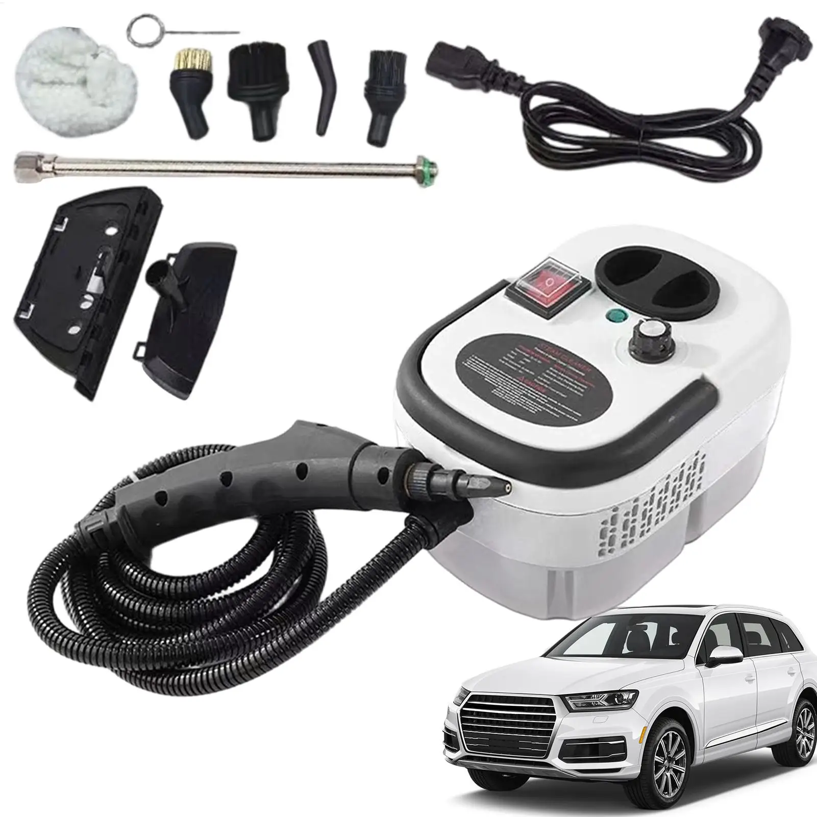 2500w Portable Handheld Steam Cleaner High Temperature Pressurized Steam Cleaning Machine For Kitchen Grout Floor Car Cleaning - view 6
