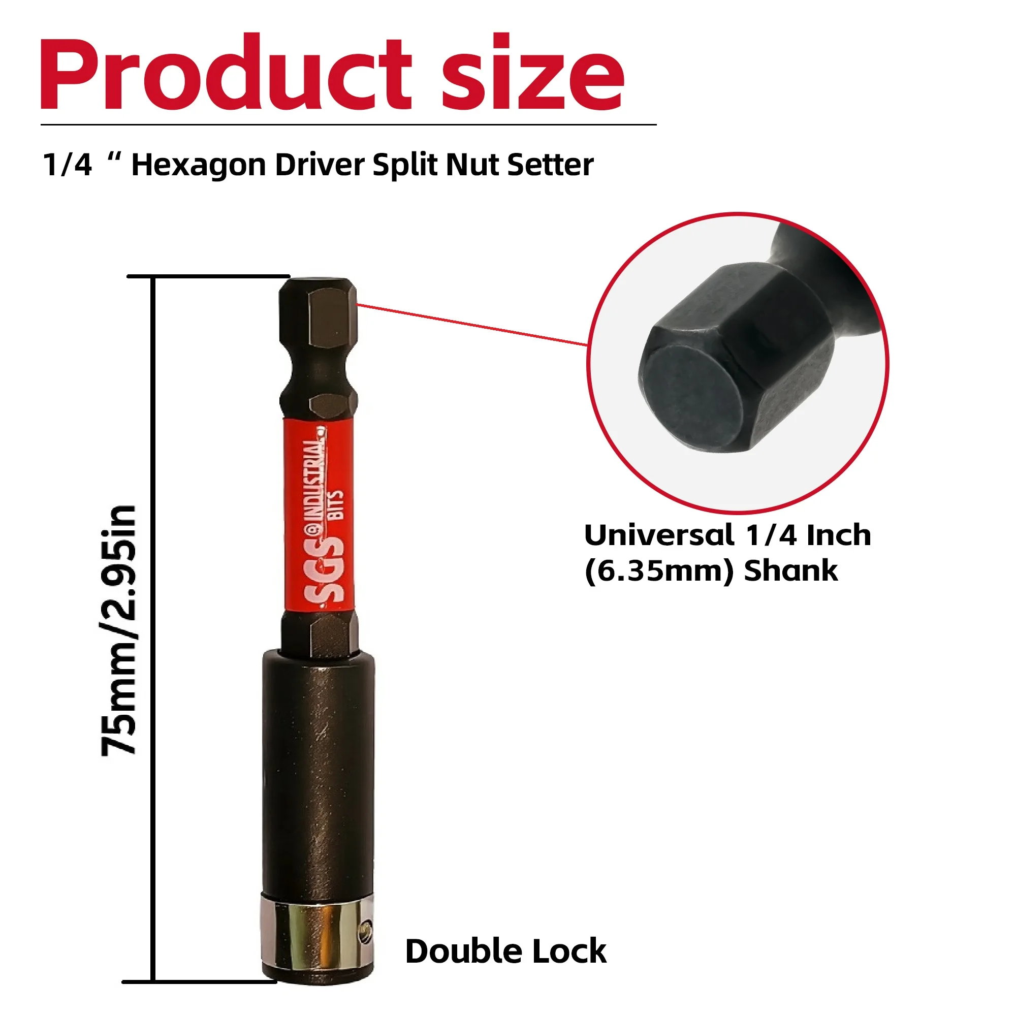 75mm/ 3inch Double-Lock Impact Screwdriver Bits, Suitable for Plastic Products, Woodworking Products, Metal Products, Etc., in Homes, Factories, Offices, Etc.