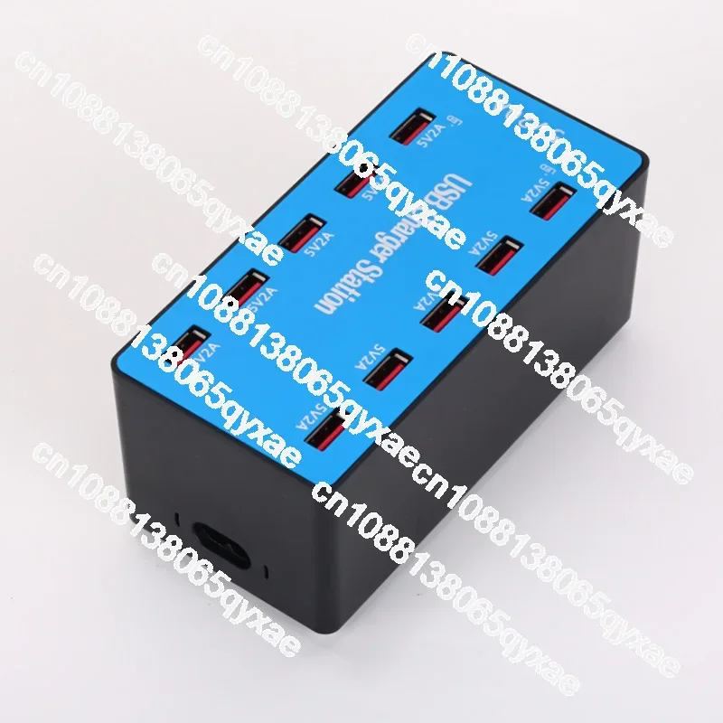 10 Ports 20 Ports Mobile Phone Tablet Porous USB Socket 100W High Power Multi-port Charger