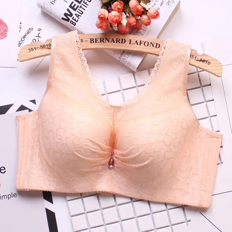 Push up bra with padding for big chest cotton bra Sexy lace underwire BH 85C 90C 95C 100C 105C 105D 100D 95D 90D 85D 80C C3314