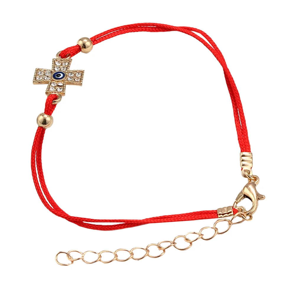 سوار متقاطع من سبيكة غير قابلة للتلاشي، ذراع متين، حبل زينة يدوي أنيق، ملحق يرتدي يوميًا