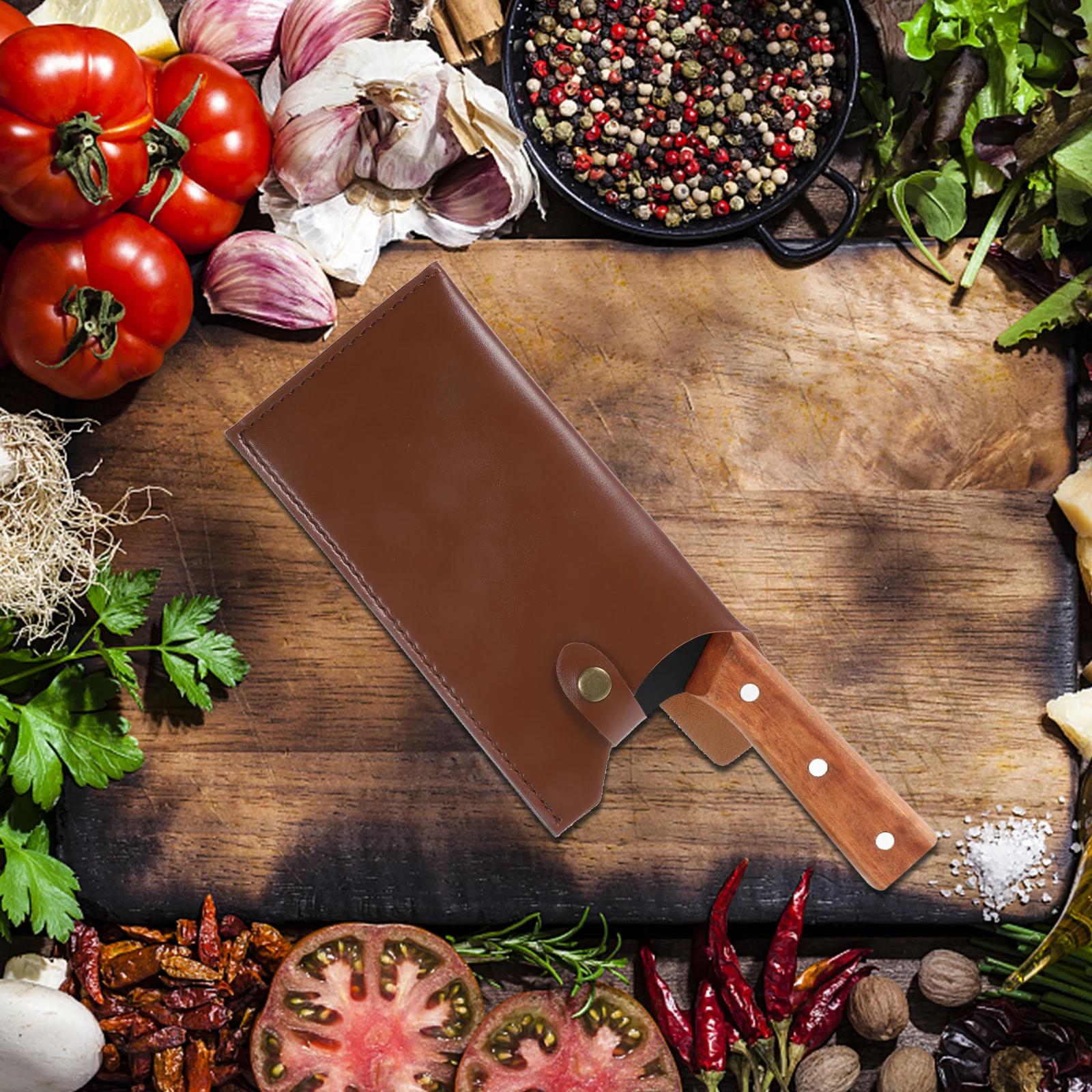 

Artificial Knife Compact Size Kitchen Cleaver Cover Home Supply Premium Material Long Term Use Stylish