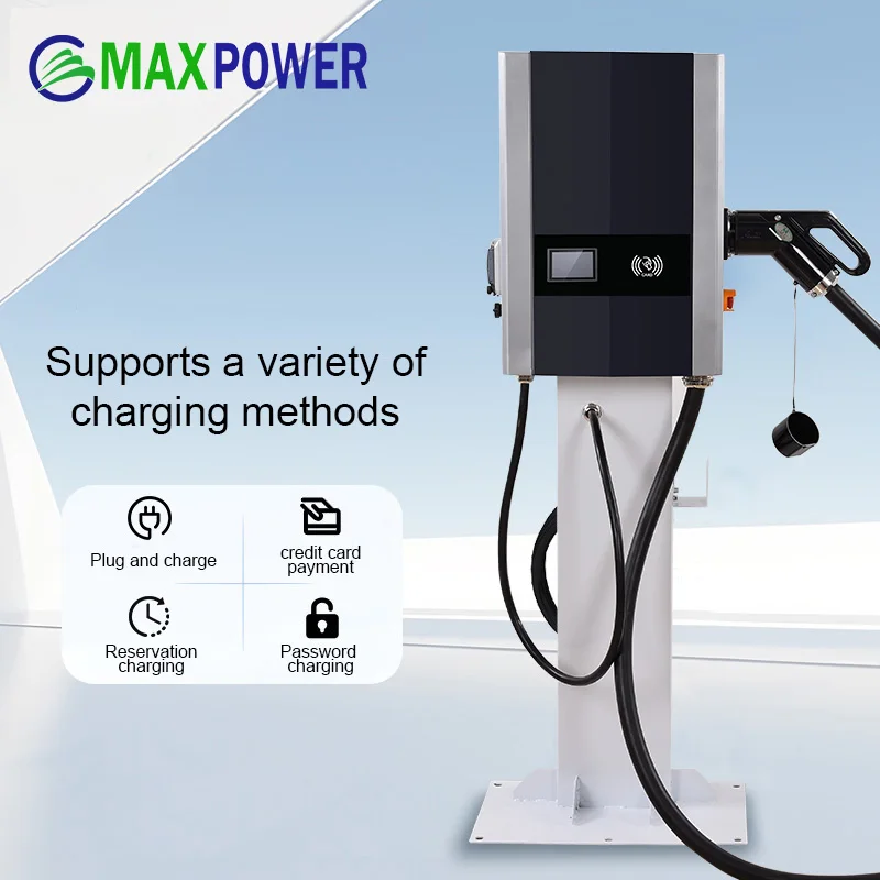 Perlindungan IP54 Derajat Pengisi Daya Mobil Listrik Stasiun Pengisian Listrik Cepat Pengisi Daya DC Ev 7kw Ccs2