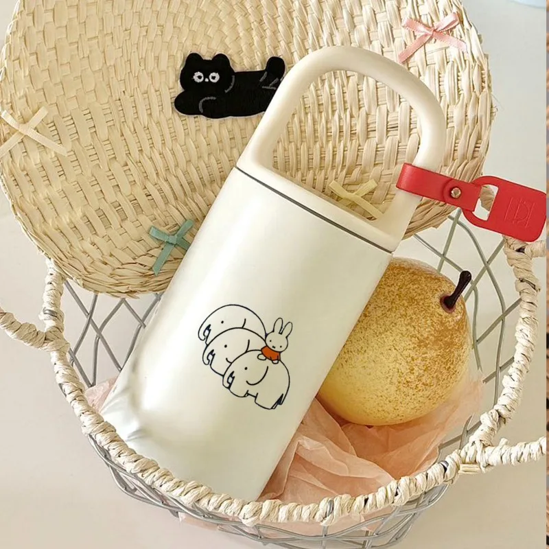 

2025 New Cartoon Miffy Stainless Steel Vacuum Cup Japanese Kawaii Portable Pocket Cup Perfect Holiday Gift for Children