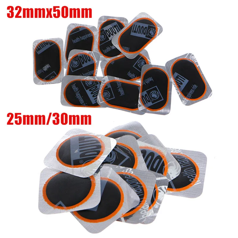 25mm 30mm Cycling Bicycle Bike Repair Fix Kit Flat Rubber Tire Tyre Repair Patch Kit 32mmx50mm