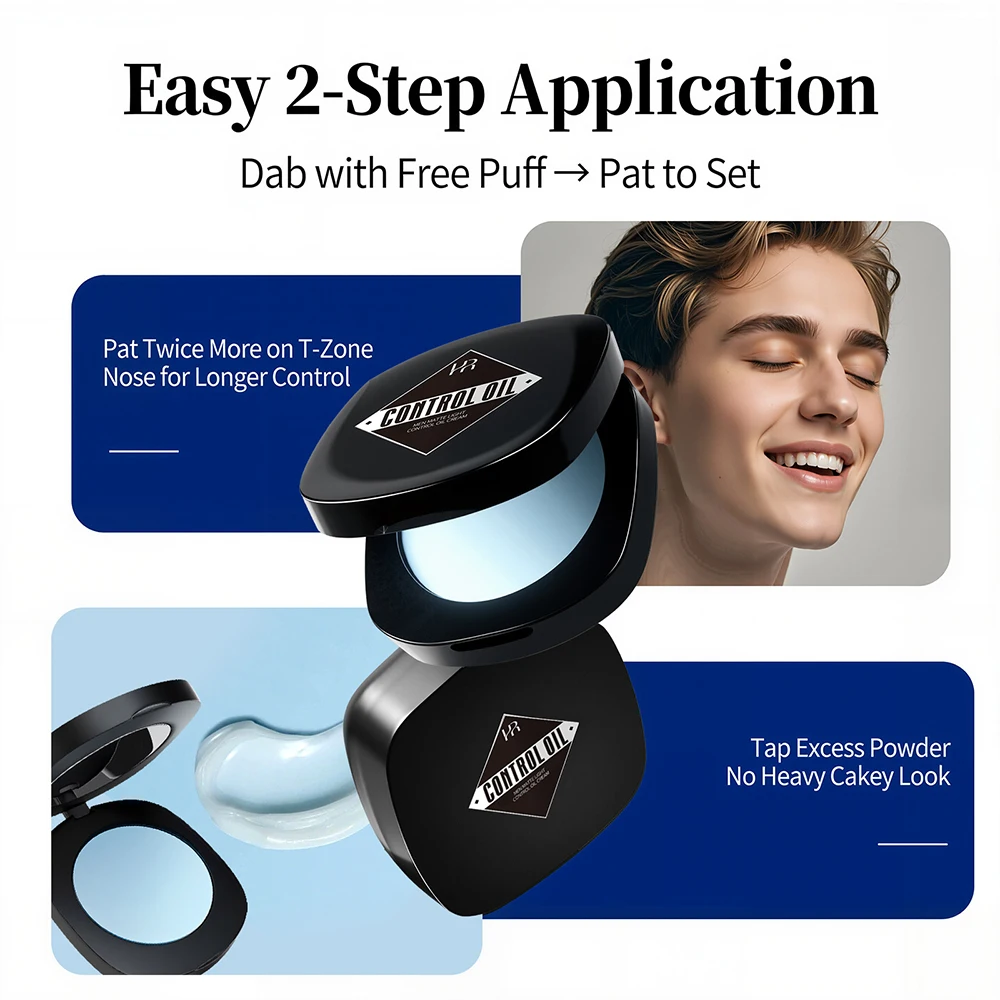 

Men's Matte Finish Oil Control Paste Moisturizing Refreshing Comfortable Face Makeup Dry Skin Rejuvenation Face Skincare Product