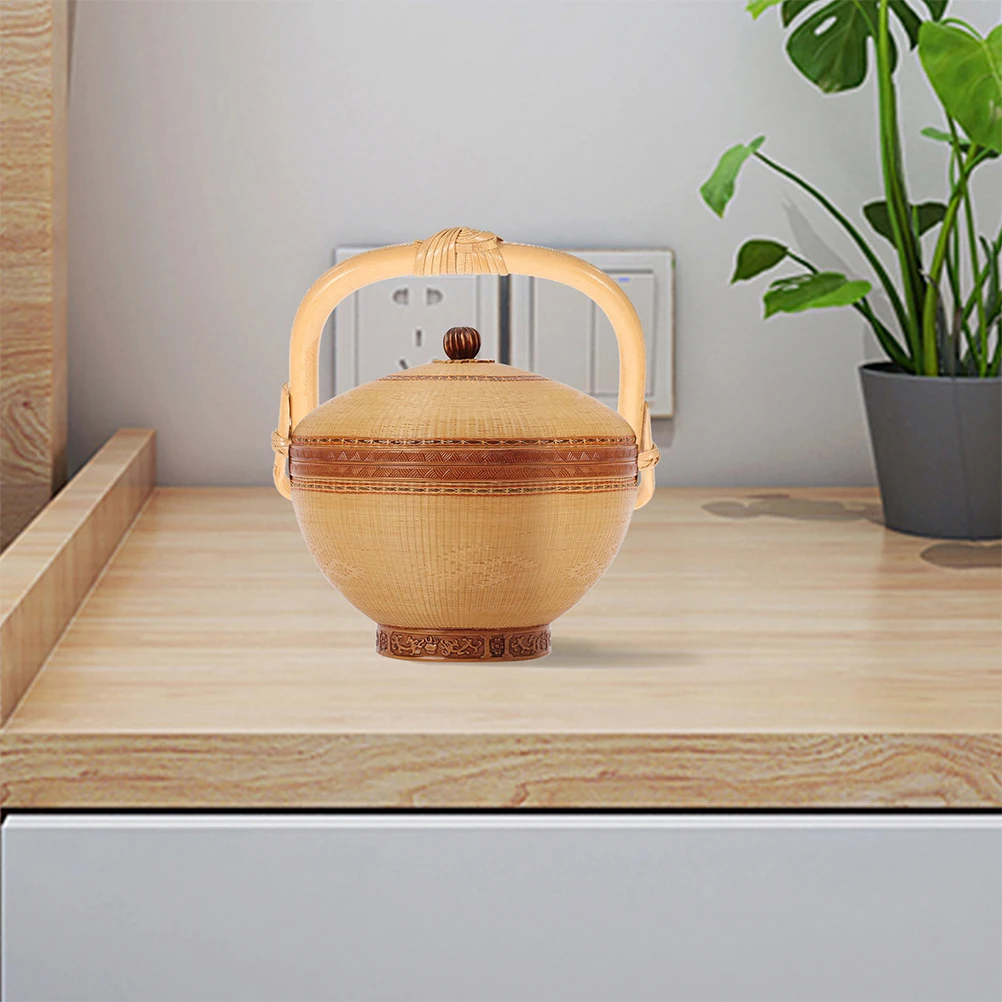 

2Pcs Teapot Handle Replacement Bamboo Wicker Grip Rustic Ceramic Pot Kettle Accessories Comfortable Heat Resistant Grip