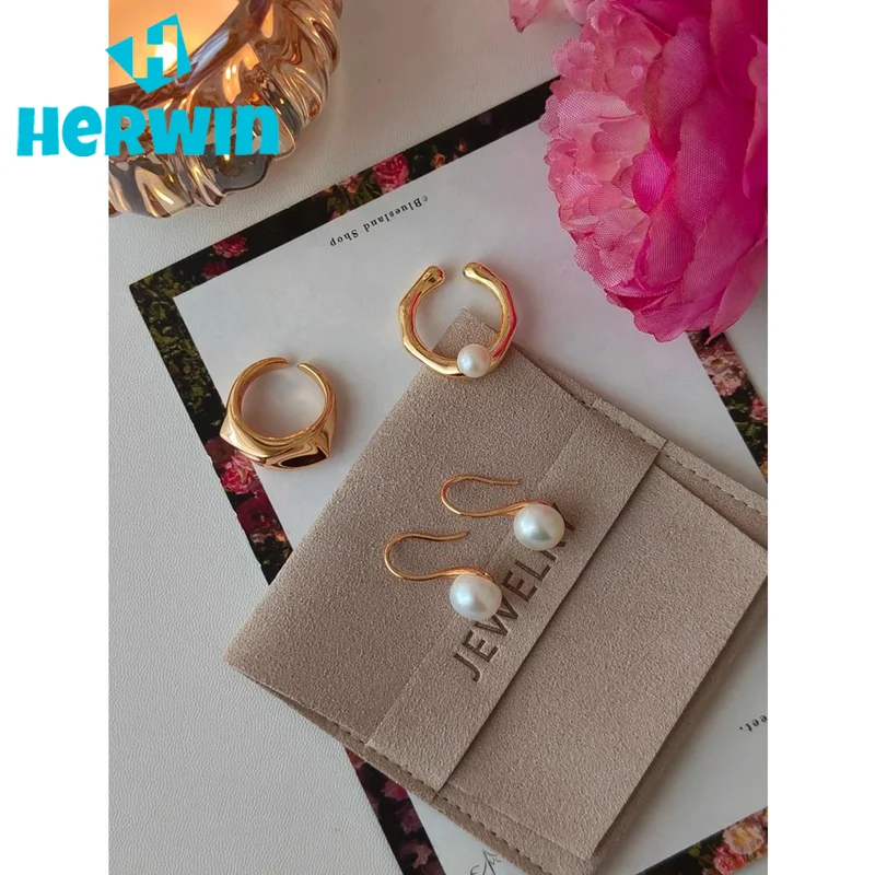 NEW ​ Full Body S925 Pure Silver Plated With 18K Real Gold | Natural Freshwater Pearl Earrings 100756