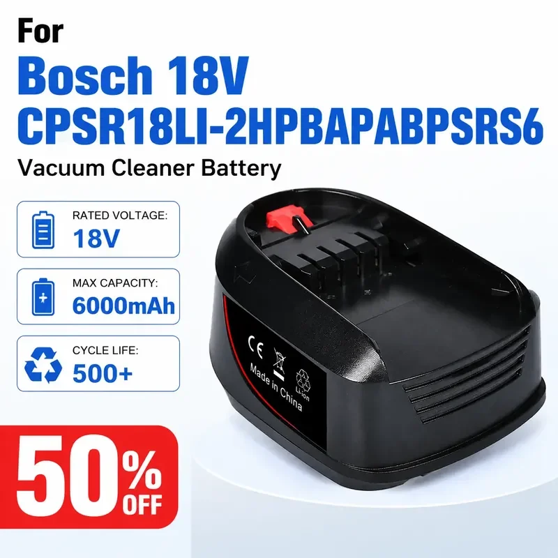 

For Bosch 18V CPSR18LI-2HPBAPABPSRS6 Vacuum Cleaner Lithium Battery