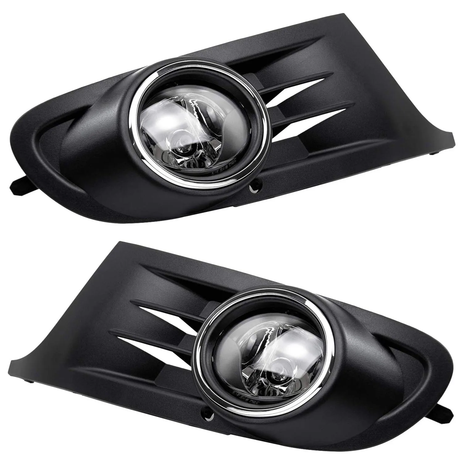 

1 Pair Cear Lens Halogen Fog Lamps Driver Passenger Side Assembly for MK6 Golf/TDI Jetta Sportwagen 2010-2014