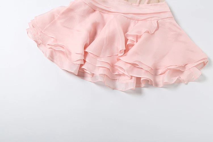 Weird Puss Line Patchwork-Kleid für Damen, sexy, süß, mit Neckholder, rückenfrei, gestuftem Saum, Reißverschluss, ärmellos, modisch, Party, Street, Mini, figurbetont – Detail 10