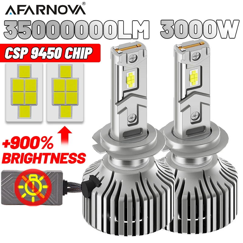 

H7 LED Bulb Canbus H4/H11 Headlight 3000W 3500000LM Turbo 9005 9006 Auto Headlamp H1 HB3 HB4 9012 HIR2 LED 6000K 12V For 99% Cas