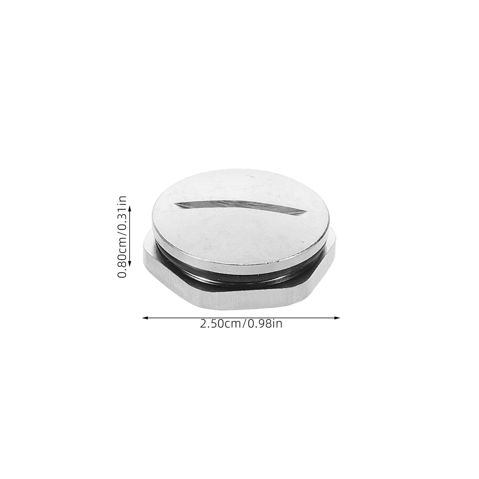 2Pcs Heavy Duty Metal Sealing Plugs Round Hole Closure Stoppers for Household Industrial DIY Applications Tube Container Hole