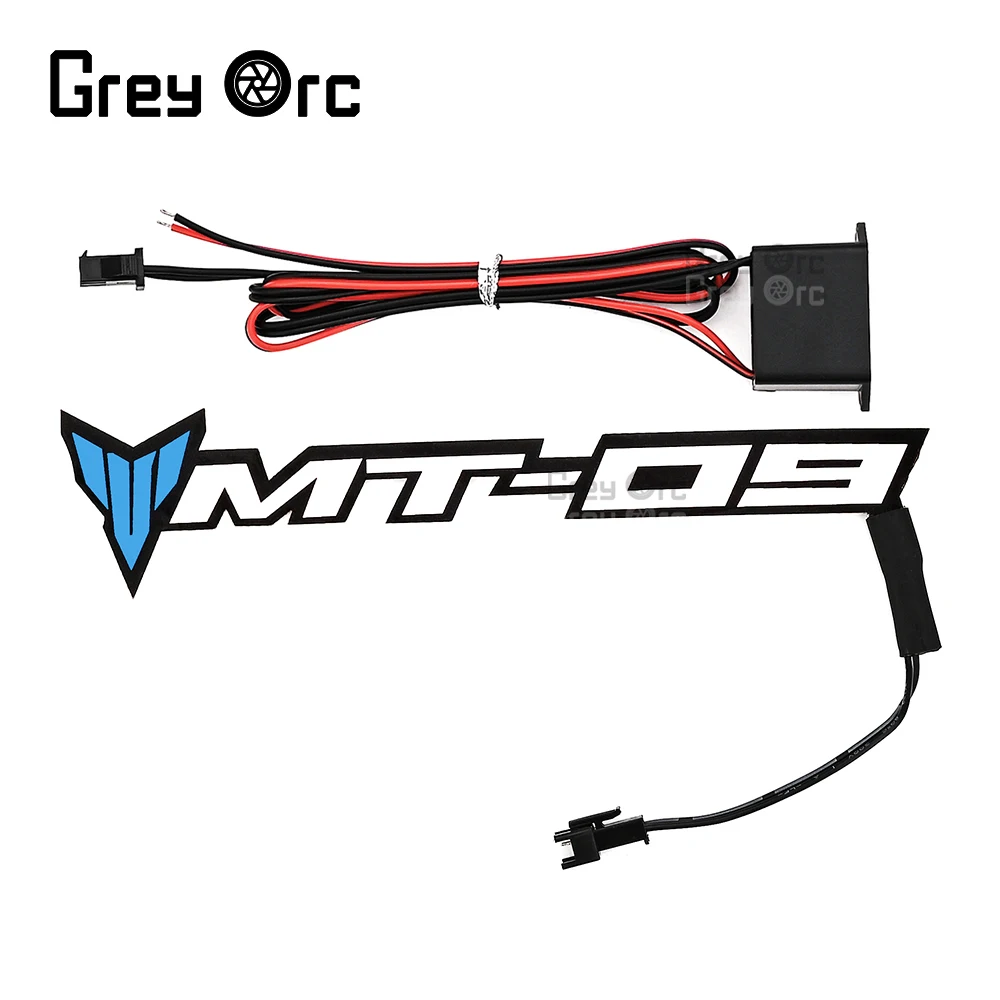 

For YAMAHA MT09 MT-09 MT 09 Motorcycle LED Light Fairing Body Sticker Logo Decoration Lamp Illuminated Sticker Lamp