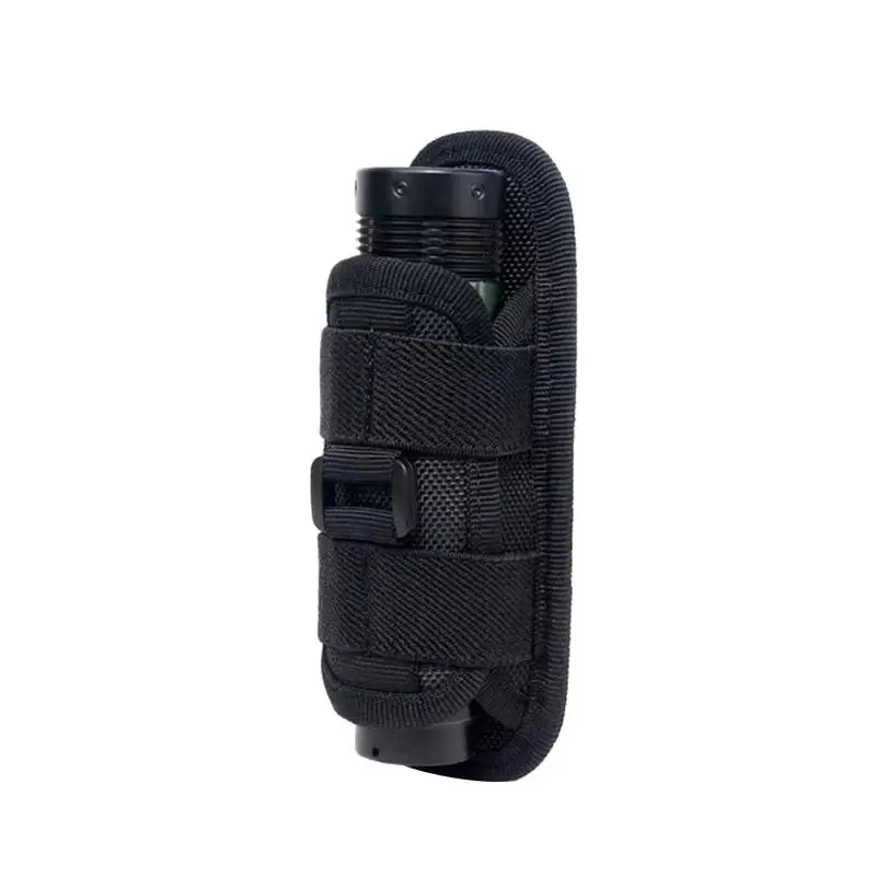 

Belt Flashlight Pouch 360 Degrees Rotatable Outdoor Torch Case MOLLE Compatible Holder for Tactical and Survival Gear