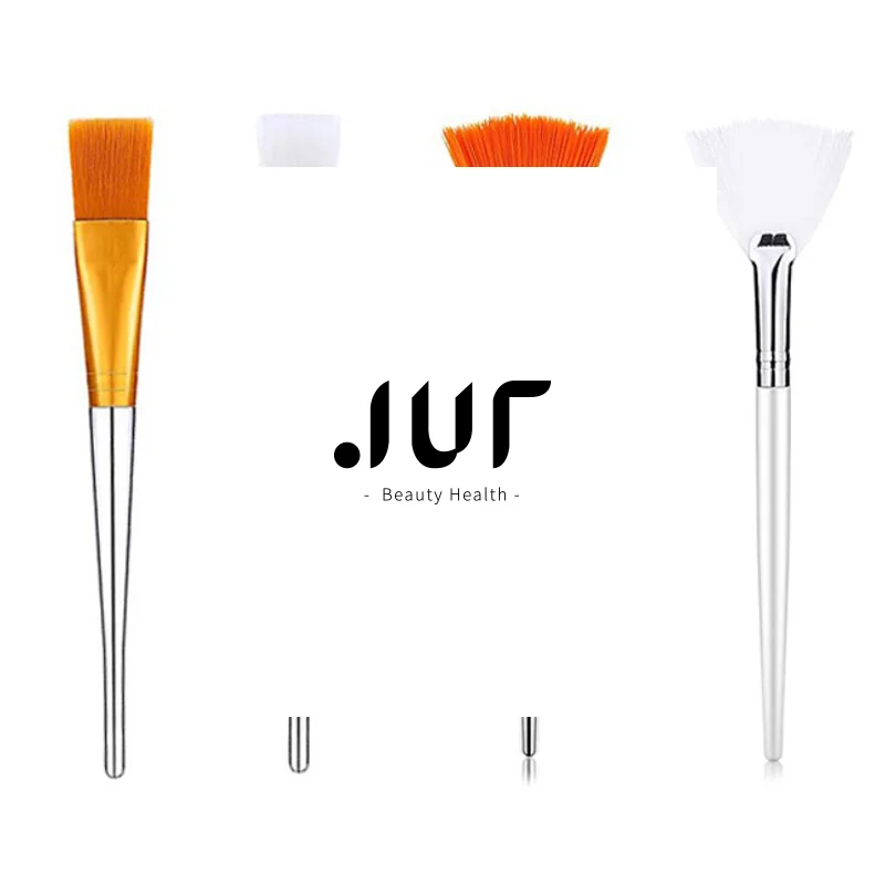 4 pçs 3/4 pçs maquiagem 3/4 ferramentas diy máscara facial conjunto de escova aplicador macio escovas inclui ventilador macio escovas faciais aplicador ácido