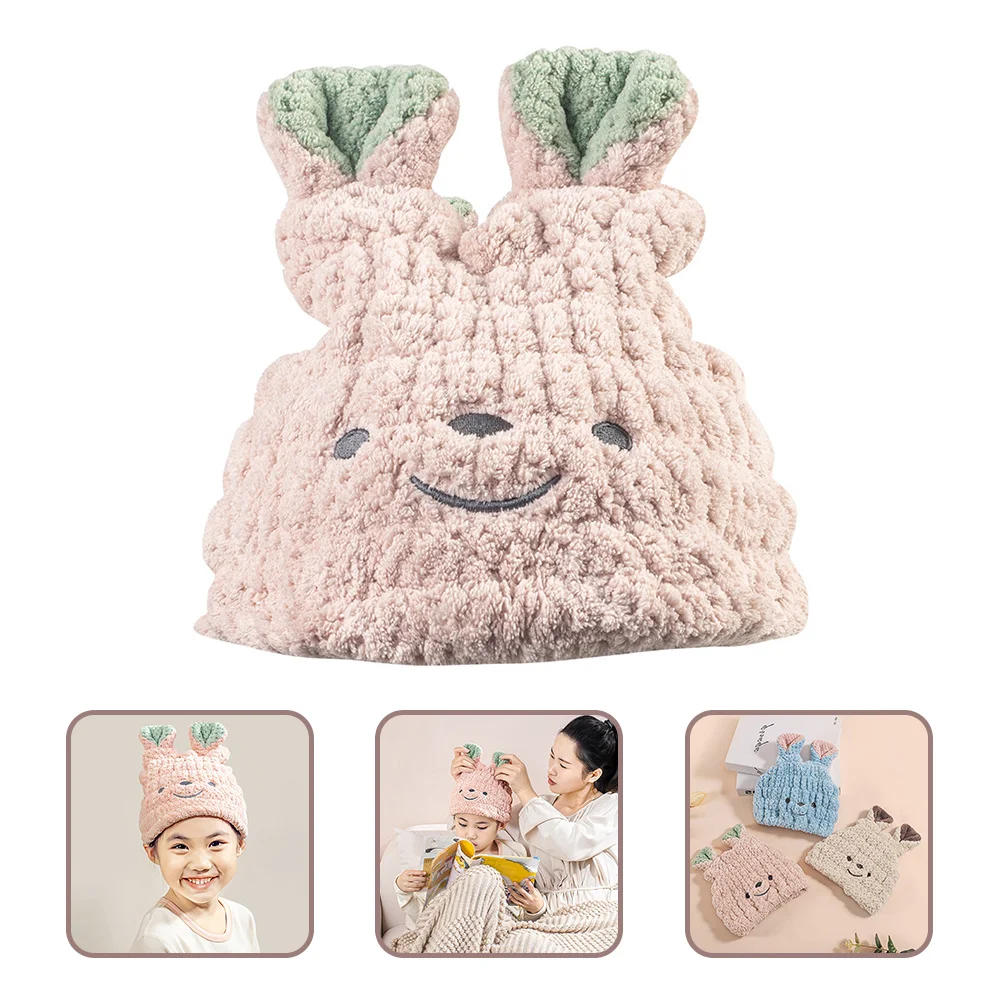

Absorbent Hair Drying Towel Hat Soft Bath Hat for Quick Hair Drying Portable Bathing Supplies Bathing Supplies