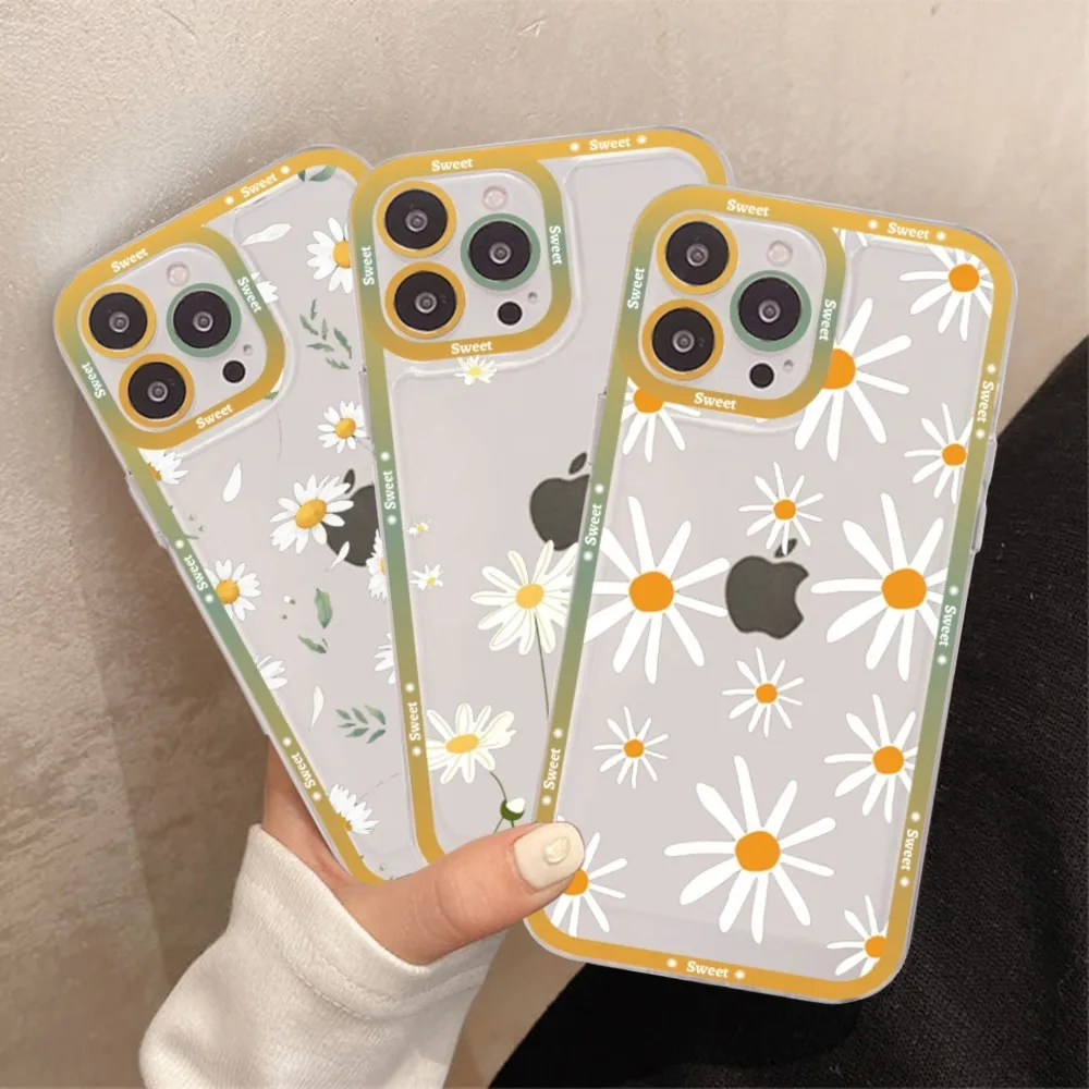 Summer Daisy Flower Phone Case For Redmi 7 8 9 A For Redmi Note 5 7 8 9 10 11 Pro Max 4G 5G Funfas