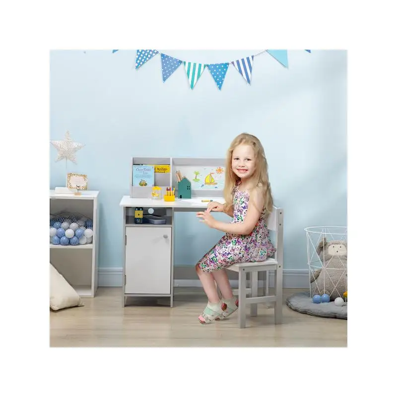 Ensemble bureau et chaises pour enfants pour apprendre et jouer – Meubles réglables pour salle d'étude, salle de jeux ou chambre à coucher – Parfait pour les enfants