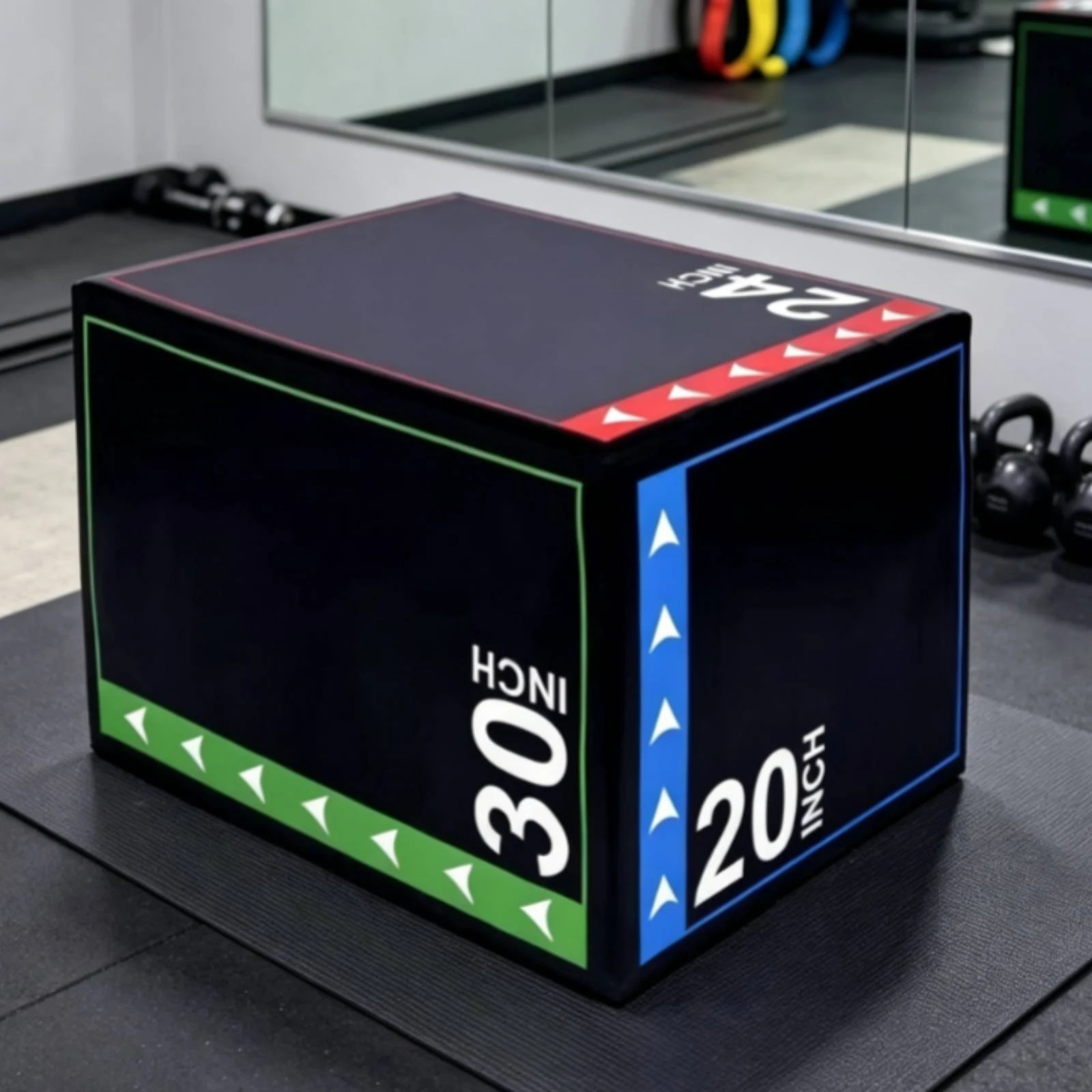Soft Plyo Jump Box Shock-Absorbing Foam Plyometric Jump Box Easy to Clean High-Density for Crossfitters, Home Gym
