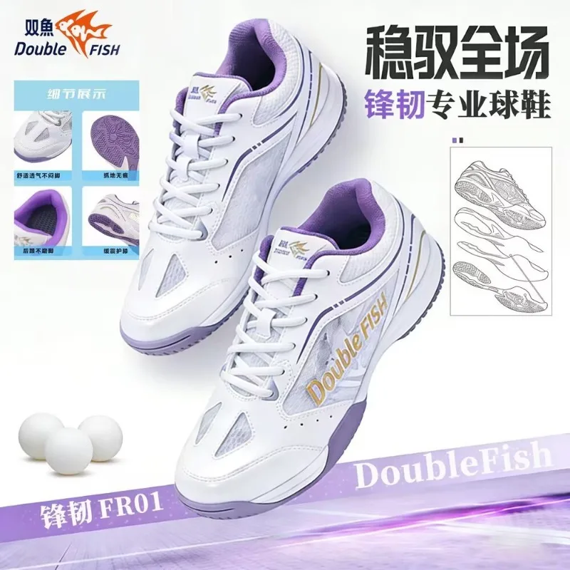New Shockproof Mesh Men's and Women's Table Tennis Shoe Breathable and Lightweight Men's Training Shoe Comfortable Sports Shoes