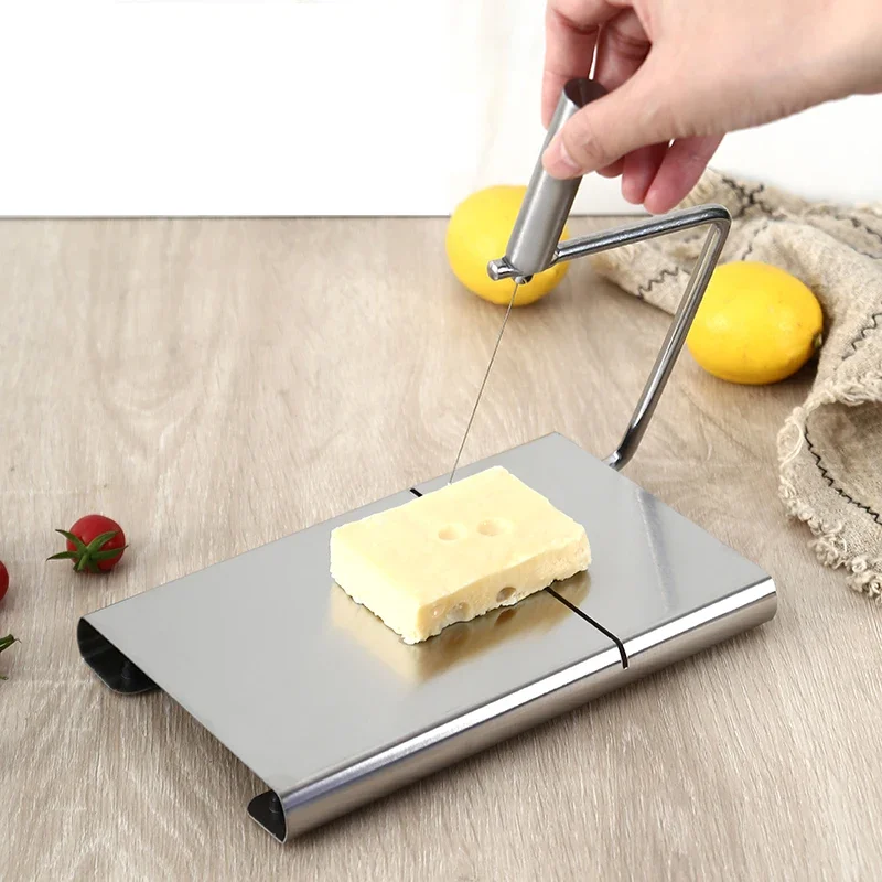 

Stainless Steel Cheese Slicer with Scale, Cheese, Cheese, Sausage, Ham Slicer, Butter Cutting and Divider