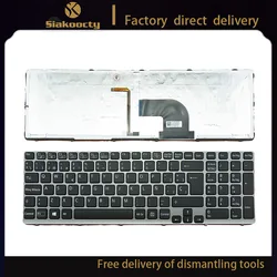 new orig Laptop parts for SONY VAIO SVE15 SVE-15 SVE151 SVE1511 SVE171 SVE1712 SVE1713 black SP backlit keyboard V133946DK3SP