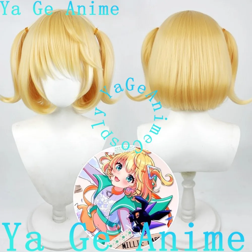 

VTuber Millie Parfait, парик для косплея, аниме, реальность, шоу, ролевой парик, используемый для аниме, танцевальных вечеринок