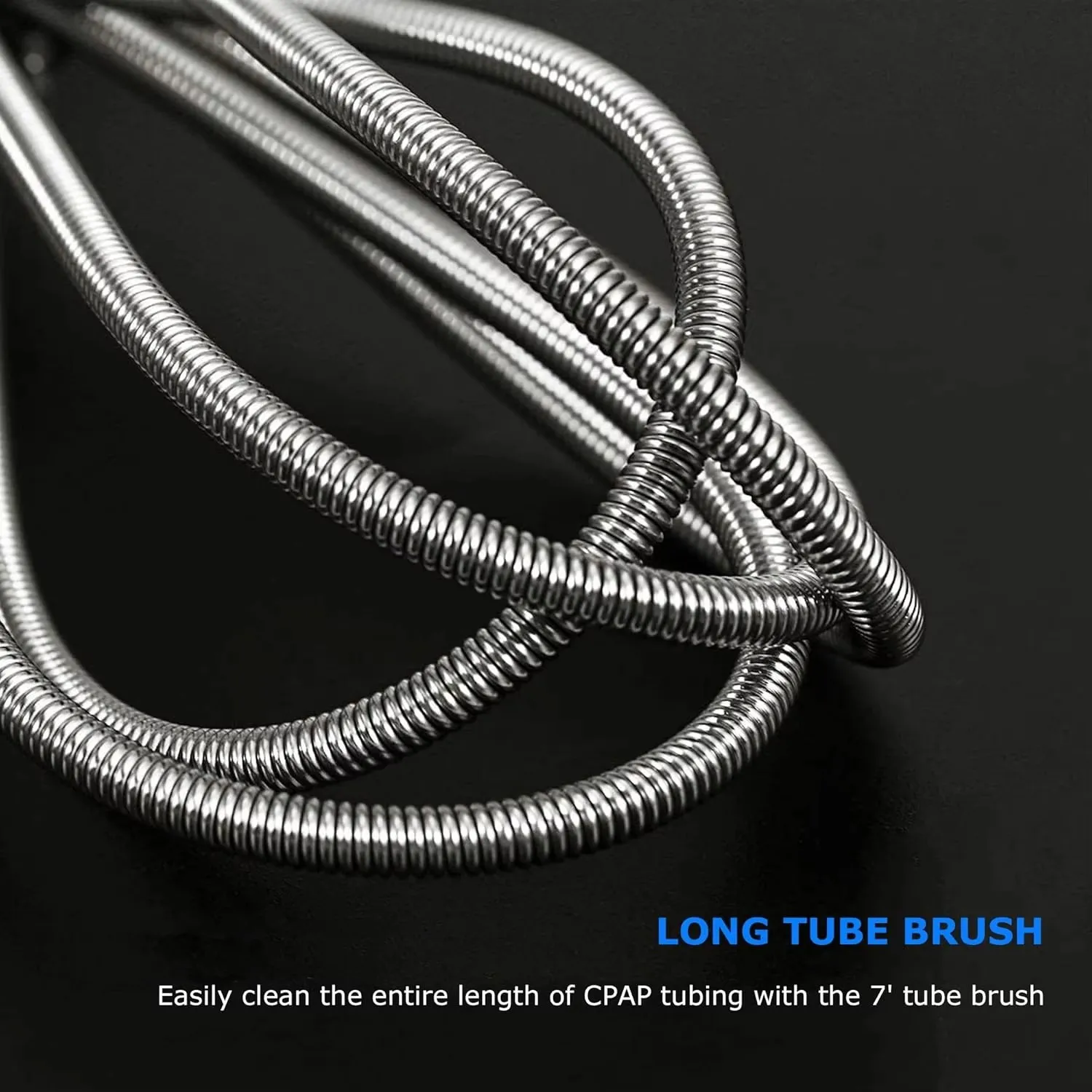 Flexible CPAP Tube Cleaning Brush, Multi-Purpose Pipe Cleaner for CPAP Hose, Sink Drains, Washing Machine, Aquarium & Filter Tub view 4