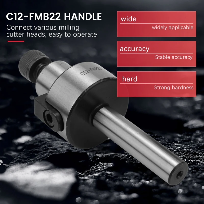 ●C12 FMB22+ 400R Right Angle Shoulder Face Mill Cutter 50mm + 10Pcs APMT1604 Carbide Inserts with Wrench for Milling Tool