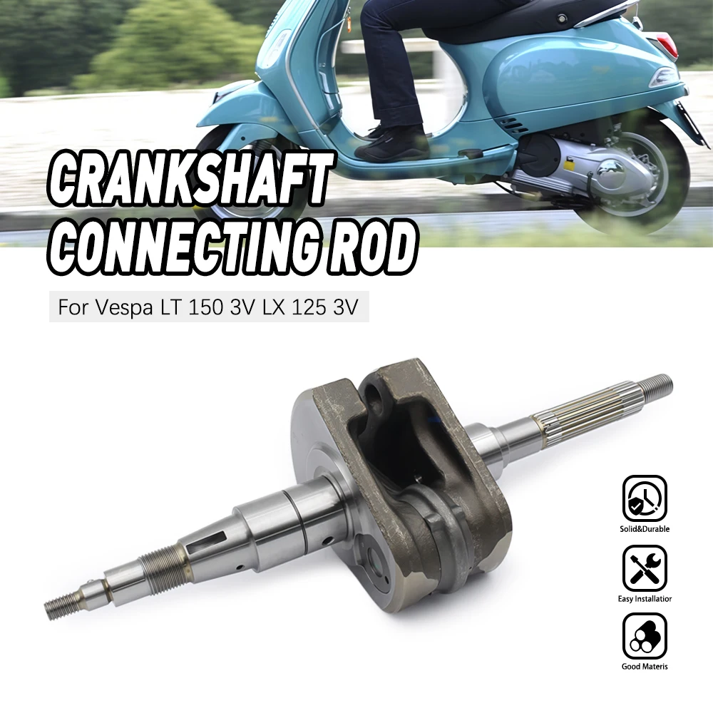 

Durable Steel Crankshaft Connecting Rod Kit For Vespa Piaggio LX 125 i.e 3V 2012 Engine Parts Motorcycle Accessories