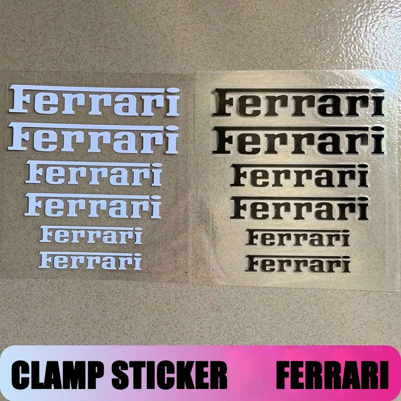 Pegatinas de pinza de freno de coche, calcomanías decorativas para Ferrari 308 GT4 328 GTB GTS F355 360 Modena F4 458ltalia 488 GTB F8 Tributo, 6 uds.