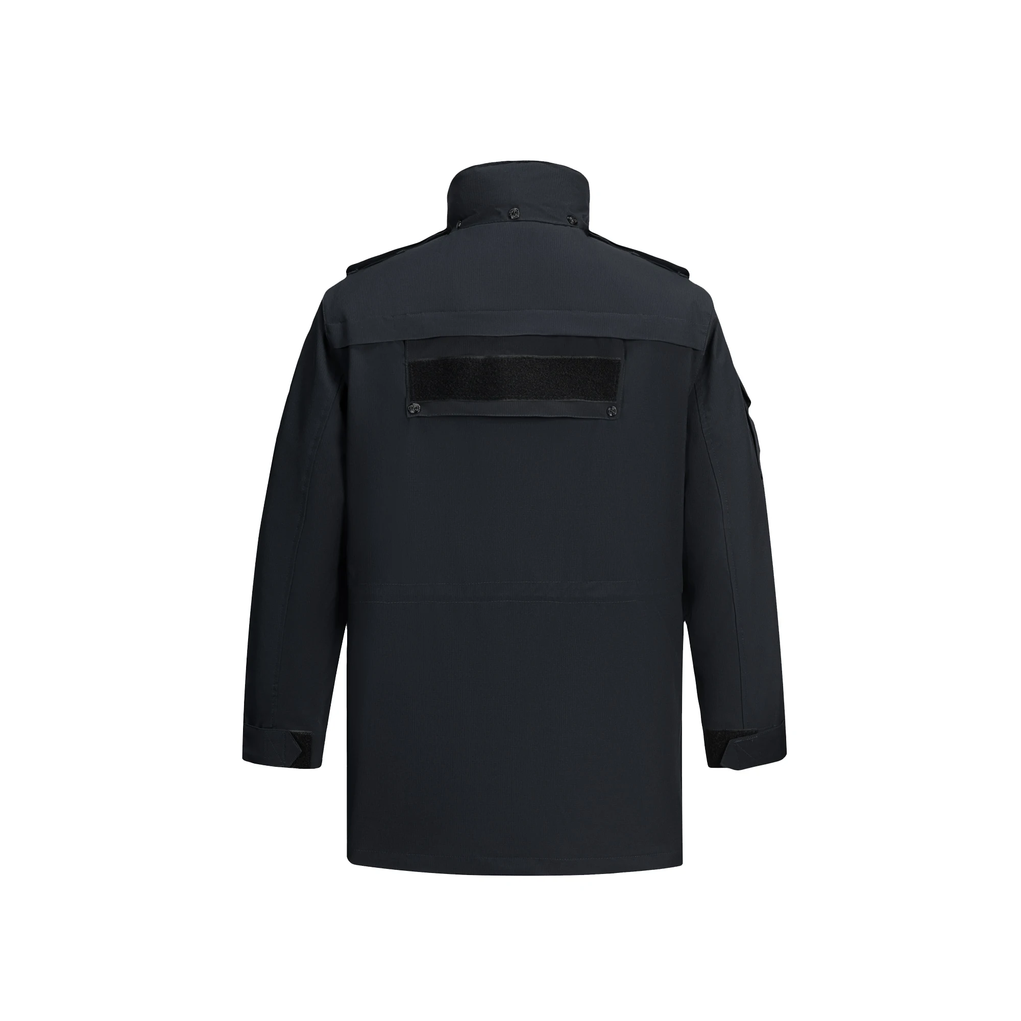 Heren casual bewaker politie tactisch zwart blauw sneldrogend warm waterdicht jack kapmantel kleding