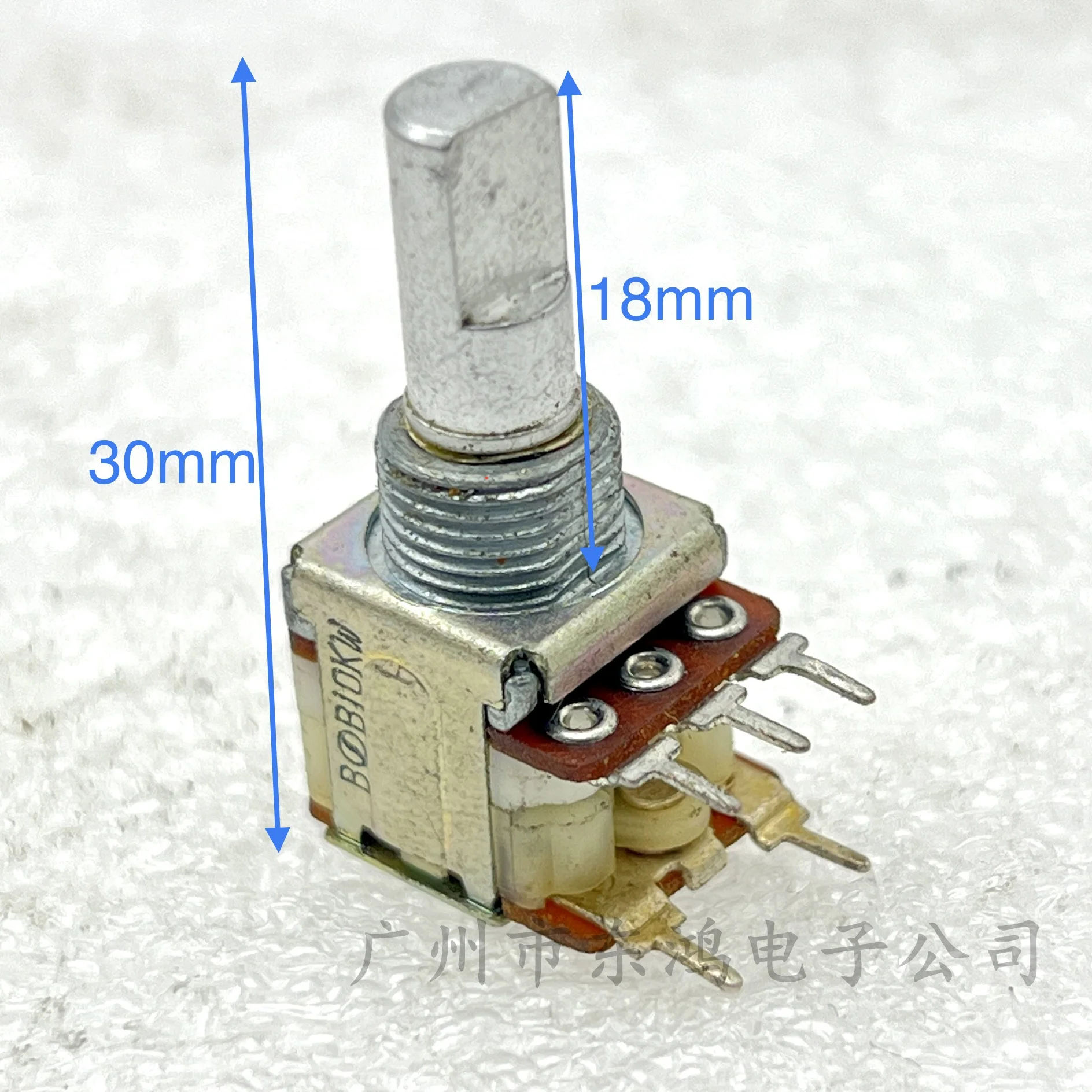 1 pcs Japanese Noble 12 single gang switch B10K with shaft length 18mm