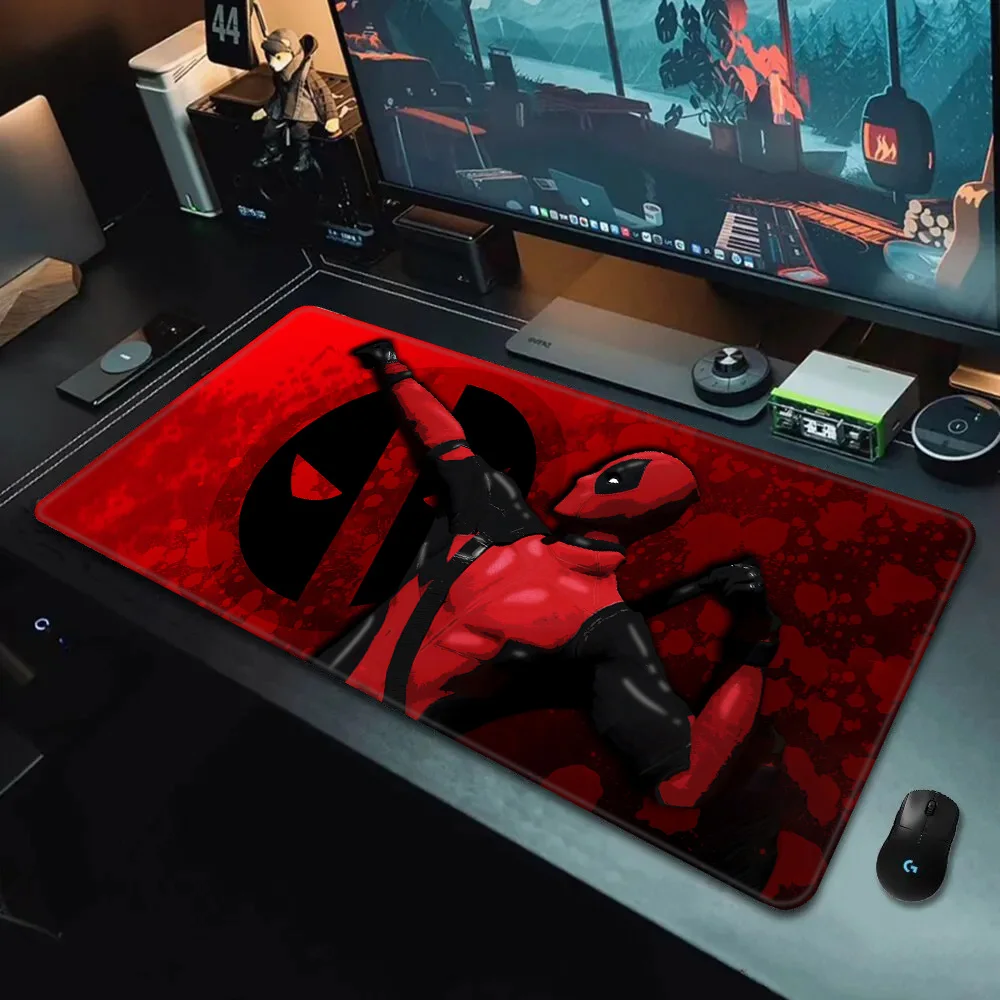 Marvels Deadpools Anime Mousepad HD Printing Computer Gamers Locking Edge Non-slip Mouse Pad XXL90x40cm Keyboard PC Desk Pad