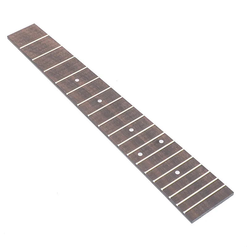 10Pcs Rosewood Ukulele Fingerboard for 26 Inch Tenor Ukulele with 4mm Dot 18 Fret Fretboard UK Parts