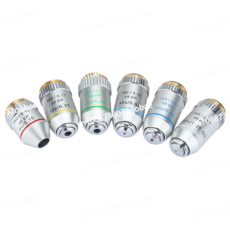 

Профессиональный биологический микроскоп 1955, ахроматический объектив, 4X, 10X, 20X, 40X60X100X, высокая мощность для студентов