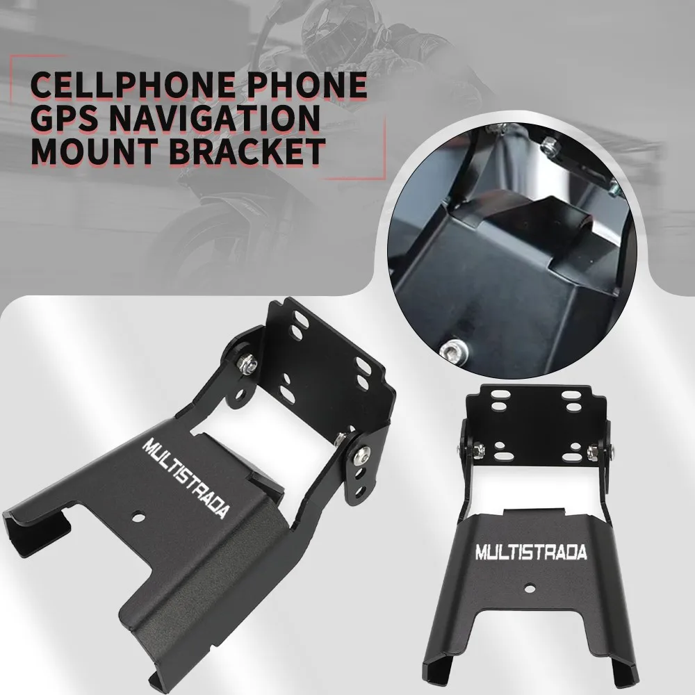 

Phone GPS For Ducati Multistrada 1200/Enduro 950/S V2/S 1260/S/Enduro Navigation Mount Bracket phone USB Charging set Motorcycle