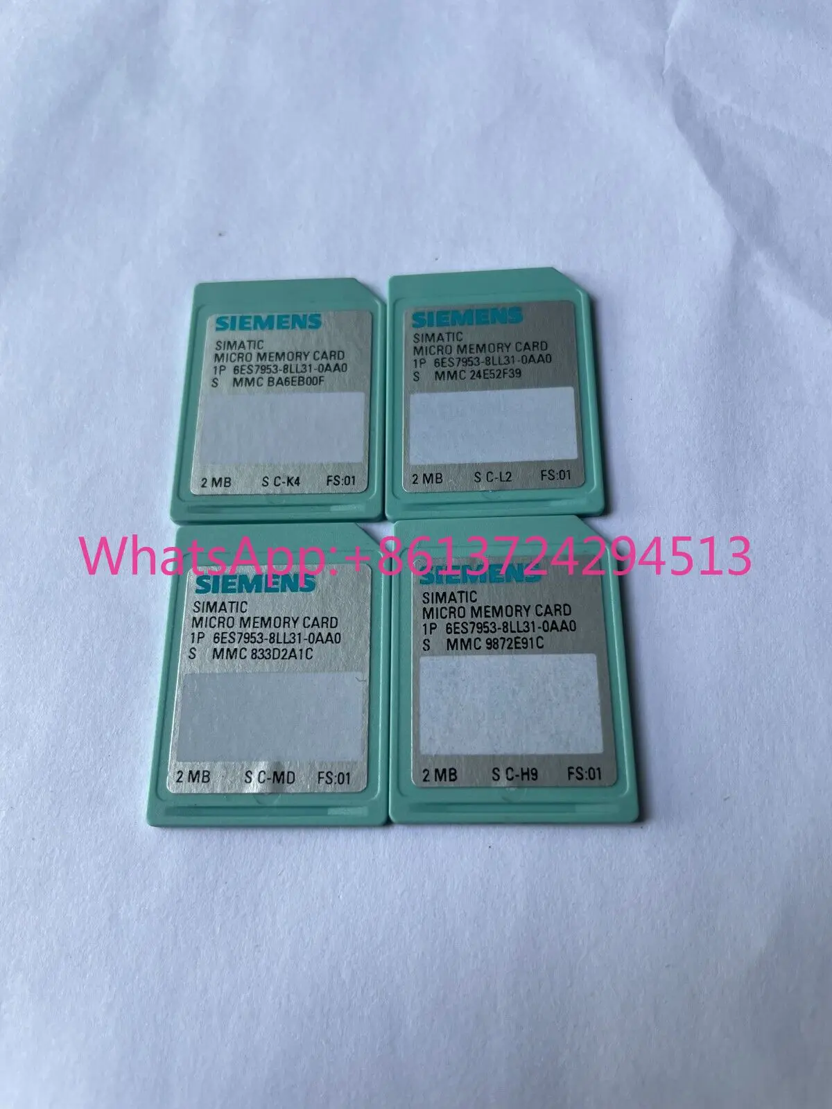 

SIEMENS Simatic PLC 2MB Memory Card 6ES7953-8LL31-0AA0 6ES7 953-8LL31-0AA0