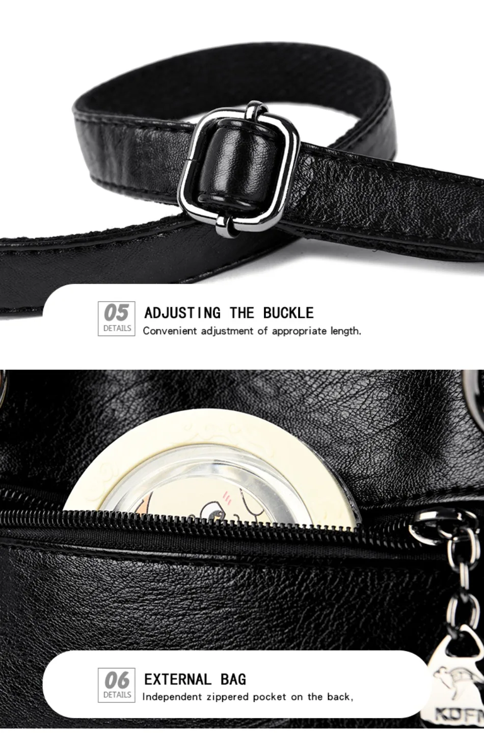 Genuine 3 Layers High Quality Soft Leather Ladies Shoulder Crossbody Bags for Women Luxury Handbags Women Bags Designer