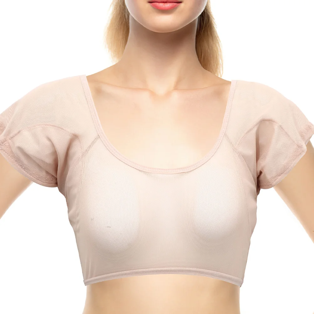 Womens Blouse Underarm Sweat Vest Armpit Sweat-proof Shirt Ladies for Nylon Protector Girl Washable