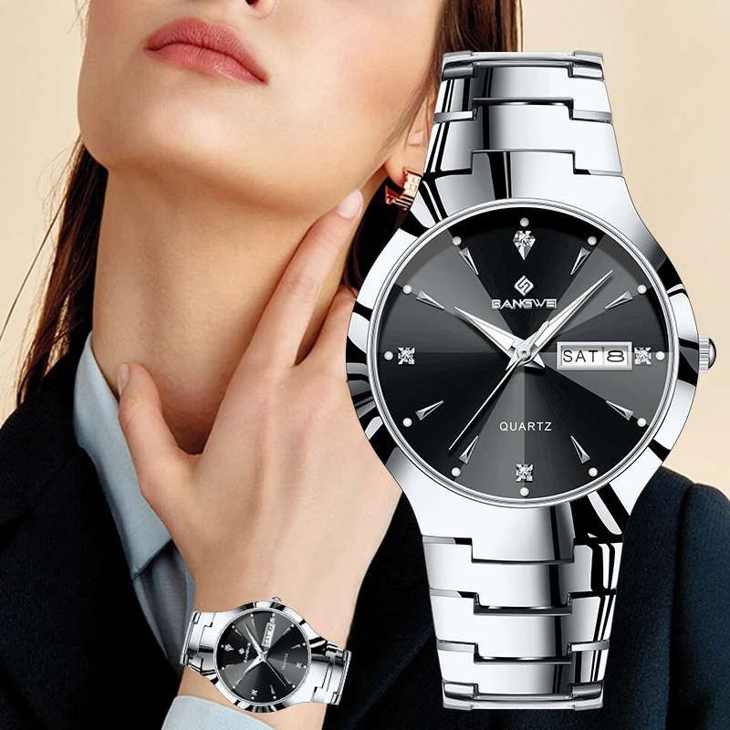 

Relogio Feminino BANGWEI Watch women's wristwatch brand 2026 Women's Watch Fashion Waterproof Luminous Elegant Watch for Women